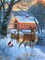 Sunsout Greeting the Season 500 pc Christmas Jigsaw Puzzle 52813